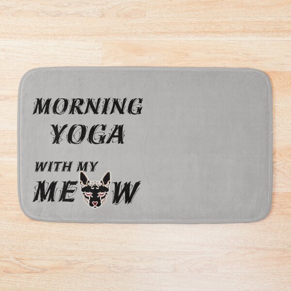 Item preview, Morning Asana With My Cat designed and sold by TeesFashion.