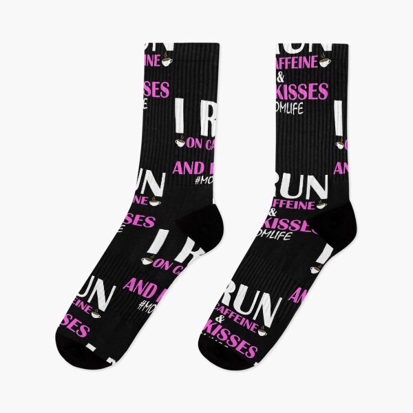 Item preview, I Run On Caffeine And Kisses #Momlife designed and sold by AJ-DesignCo.
