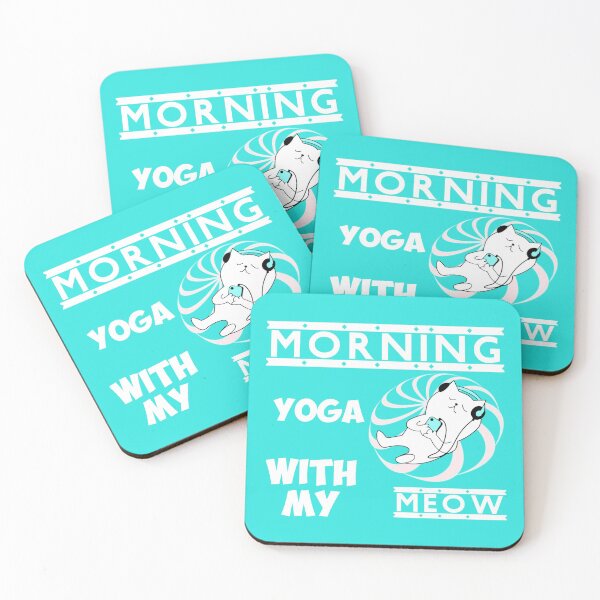 Item preview, Morning Yoga With My Sleeping Meow designed and sold by TeesFashion.