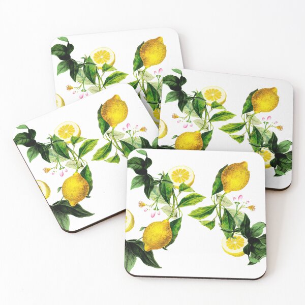 Item preview, Lemon and blossom pattern designed and sold by PG Illustration.
