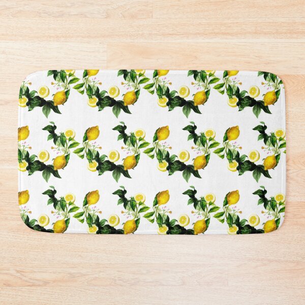 Item preview, Lemon and blossom pattern designed and sold by PG Illustration.