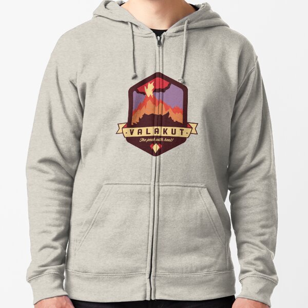 Valakut - The peak with heat! Zipped Hoodie