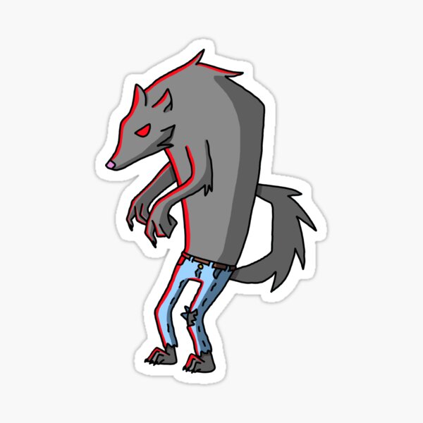 Be-Were of the Big Bad Wolf Sticker