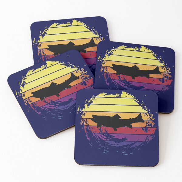 Item preview, Fish water animal on retrostyle retro background designed and sold by ChatterFox.
