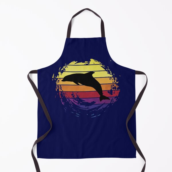 Item preview, Dolphin sea animal on retrostyle retro background designed and sold by ChatterFox.