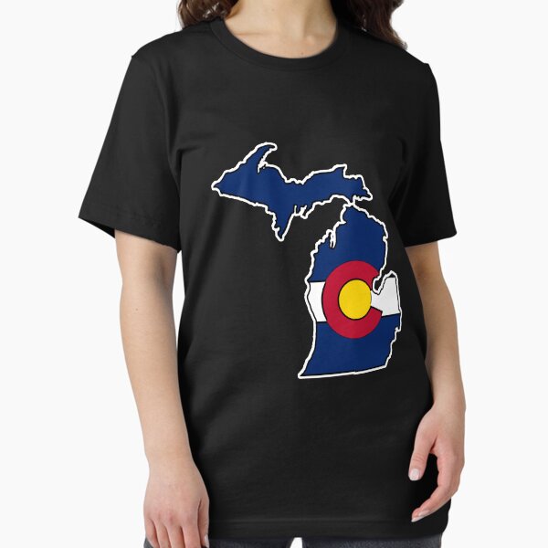 Vista previa del artículo con la obra «Escudo de Michigan bandera de Colorado», diseñado y vendido por artisticattitud.