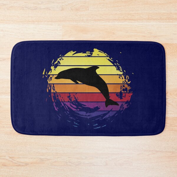 Item preview, Dolphin sea animal on retrostyle retro background designed and sold by ChatterFox.