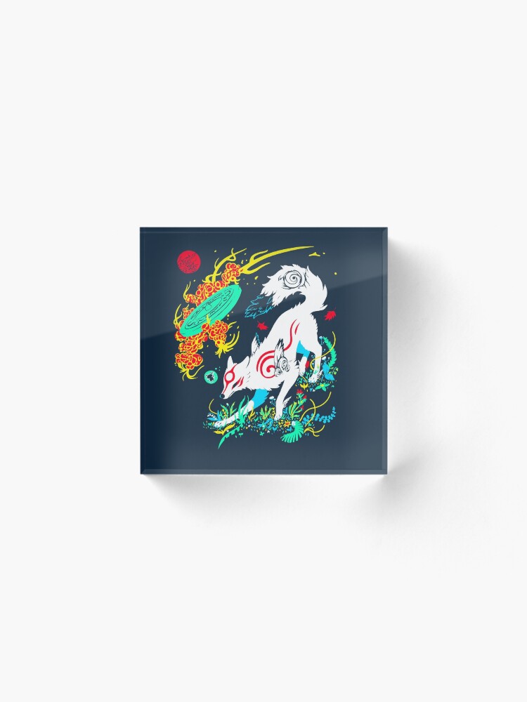 Alternate view of Kami of the Rising Sun Acrylic Block
