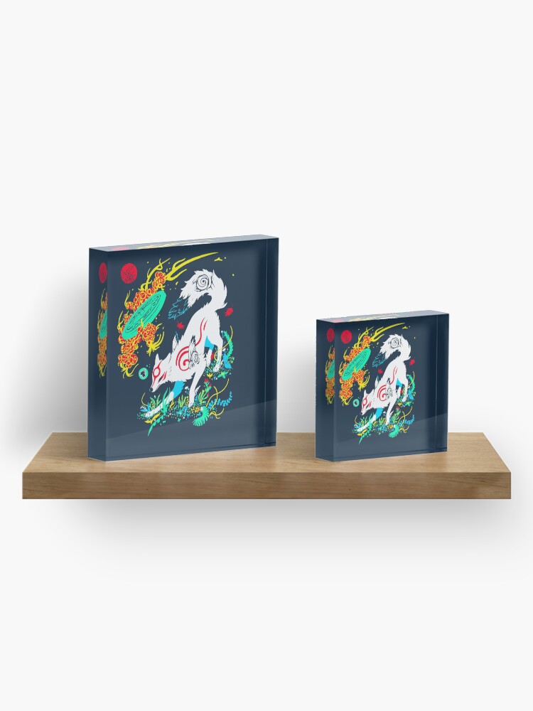 Alternate view of Kami of the Rising Sun Acrylic Block
