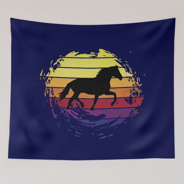 Item preview, Horse animal on retrostyle retro background designed and sold by ChatterFox.