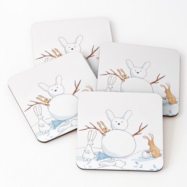 Item preview, Bunnies Building a Snowman designed and sold by Stardust and Sketches.