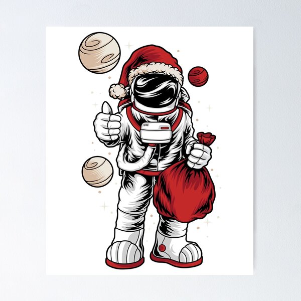 Item preview, Funny Christmas Santa Claus Astronaut Gift for Space Lovers designed and sold by LifeQuotes.