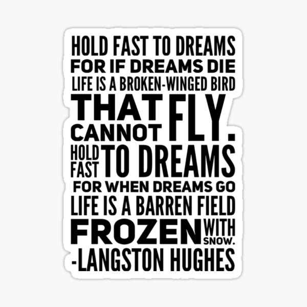 Item preview, Dreams by Langston Hughes designed and sold by SerenityPax.