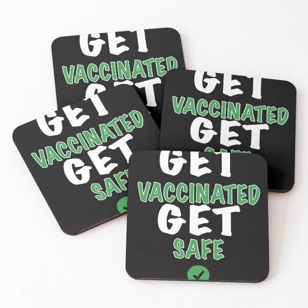 Item preview, Get Vaccinated Get Safe gift - Digital illustration designed and sold by OMCreative.