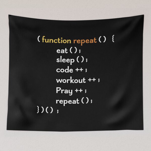 Item preview, Funny Computer Science coding Eat Sleep Code / funny coding function / coding gift idea / increment and progress coding idea designed and sold by anodyle.