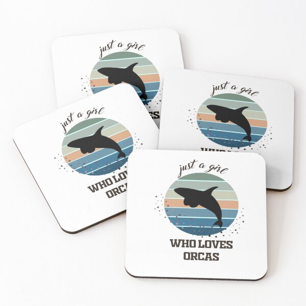 Item preview, Just a Girl Who Loves Orcas designed and sold by Letters-Art.