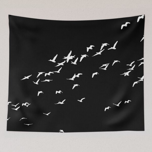 Aperçu de l'œuvre Une volée d'oiseaux blancs créée et vendue par Forever-Design.