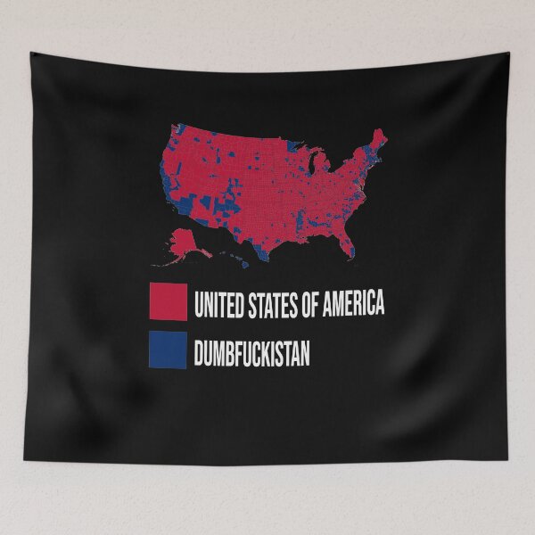 Item preview, Election Map United States of America Dumbfuckistan designed and sold by Shopini.