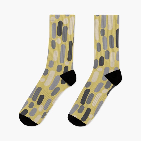 Item preview, Morningside Heights Mid Century Modern Pattern in Retro Gray, Cream, and Yellow designed and sold by kierkegaard.