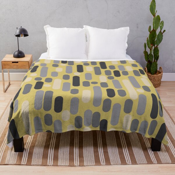Item preview, Morningside Heights Mid Century Modern Pattern in Retro Gray, Cream, and Yellow designed and sold by kierkegaard.