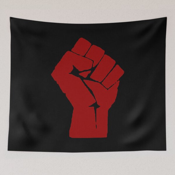 Item preview, Red Raised Fist - Punk, Radical, Revolution, Leftist, Socialist, Anarchist, Social Justice designed and sold by SpaceDogLaika.