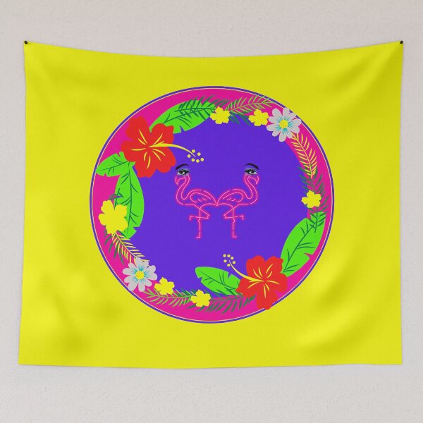 Item preview, Tropical flamingos designed and sold by The World of  LolyLocura.