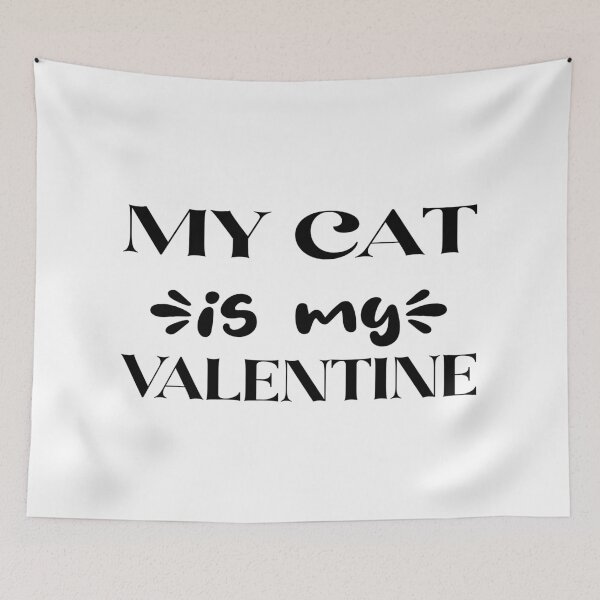 Item preview, My Cat Is My Valentine For Cat Lover designed and sold by artdes1gn.