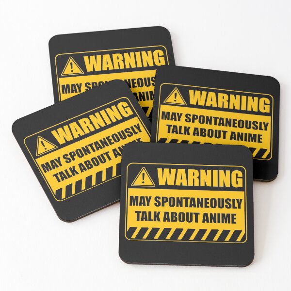 Item preview, Warning May Spontaneously Talk About Anime designed and sold by Adel Qasem.