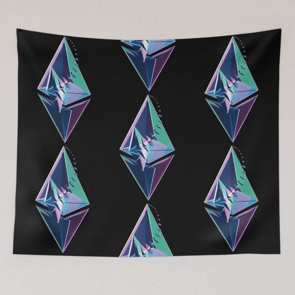 Item preview, Abstract Ethereum 2.0 Logo Black Background designed and sold by Tritonn204.