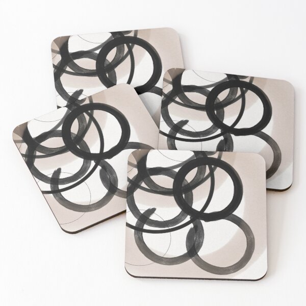 Item preview, Strokes 4 | Neutral & Black Circle Abstract designed and sold by Menega  Sabidussi.