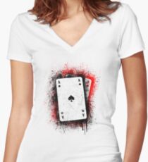 Bullets Women's Fitted V-Neck T-Shirt