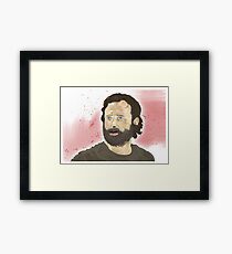 Rick Grimey Grimes The Walking Dead Framed Print