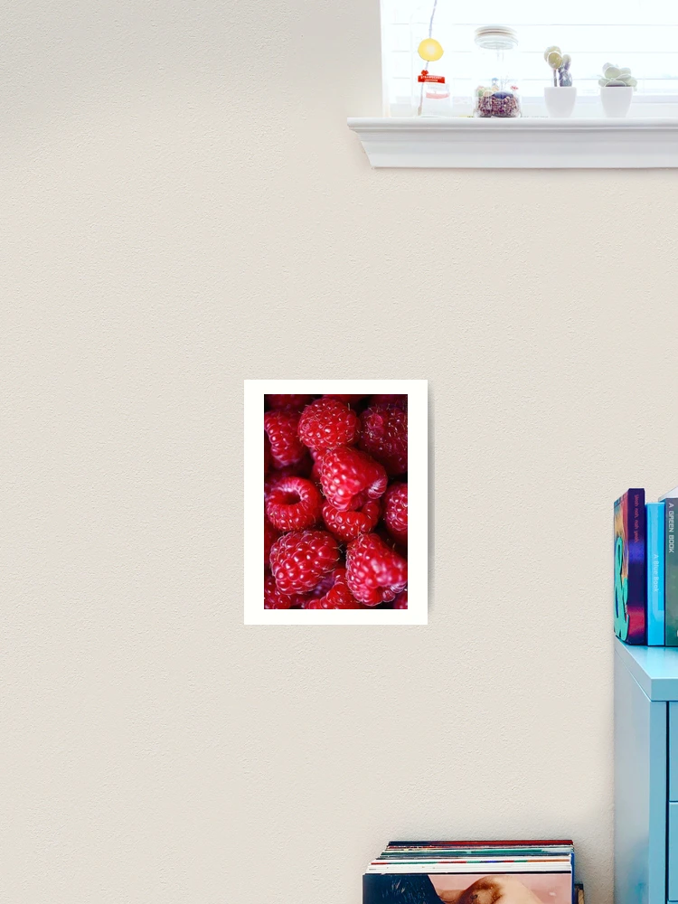 Thumbnail 2 of 3, Art Print, Red Raspberry Summer Design designed and sold by July-Design.