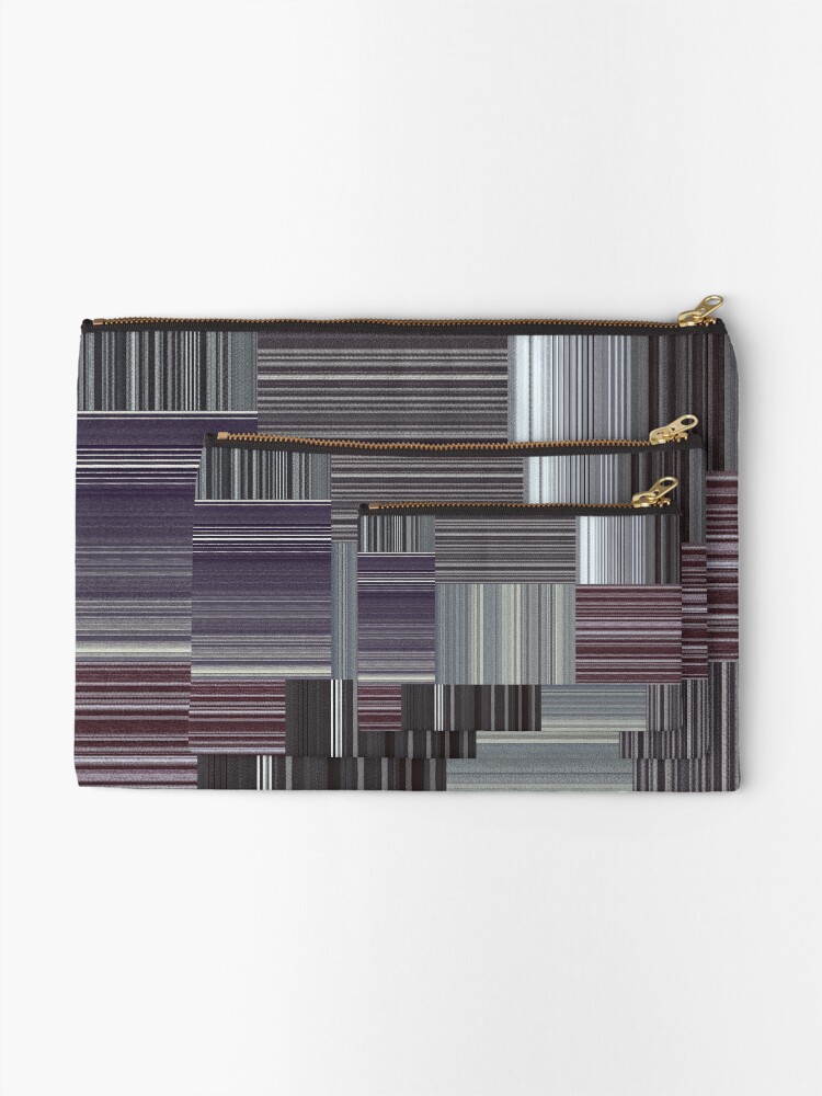 Thumbnail 2 of 4, Zipper Pouch, waving pattern designed and sold by superchrupki.