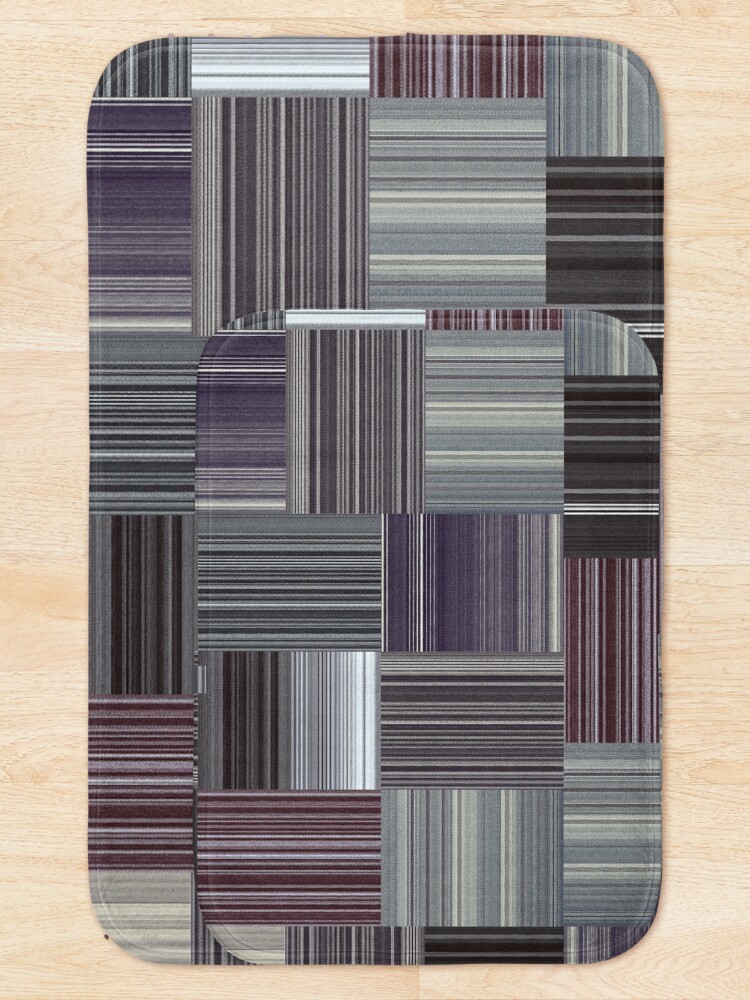 Thumbnail 5 of 6, Bath Mat, waving pattern designed and sold by superchrupki.