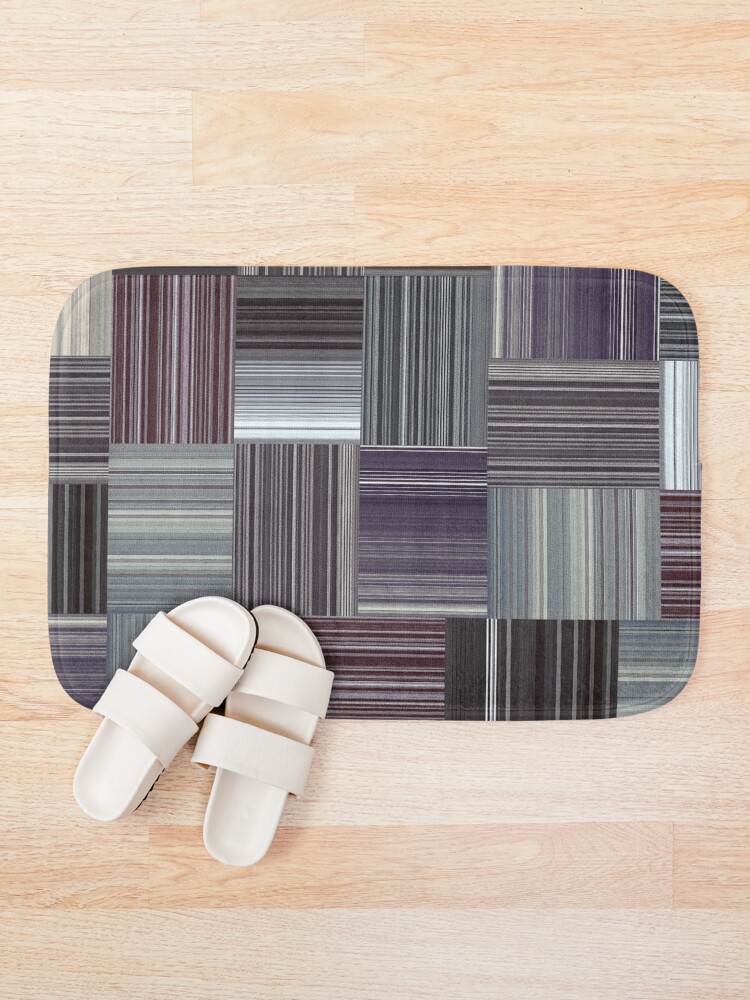 Thumbnail 1 of 6, Bath Mat, waving pattern designed and sold by superchrupki.