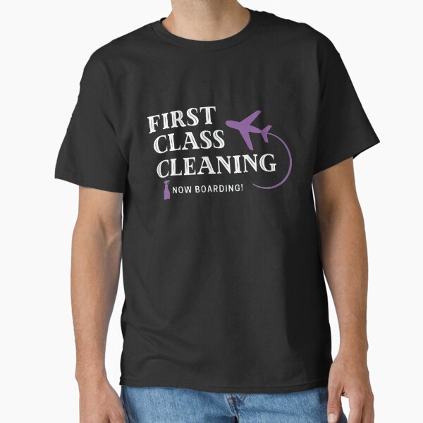 Item preview, First Class Cleaning Inspirational Housekeeping Gift designed and sold by chkokis Clothing.