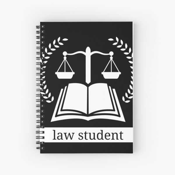Cuaderno de espiral «vida de estudiante de derecho» de wodra | Redbubble