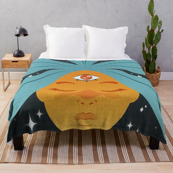 Item preview, Vintage Third Eye Space Girl designed and sold by ciderdesign.