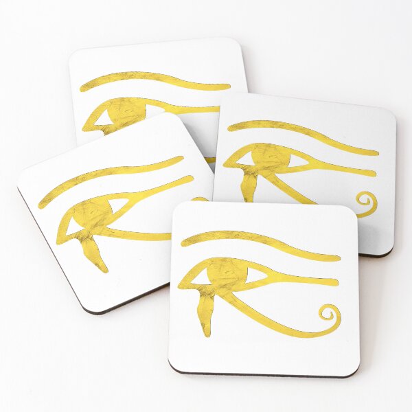 Item preview, Gold Metallic Eye of Horus Ra  designed and sold by Ta'wy Ancient Egyptian Merchandise.