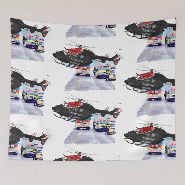 Item preview, MESSERSCHMITT-BOLKOW-BLOHM BK 117 B-2 arriving at scene designed and sold by Michael Garber.