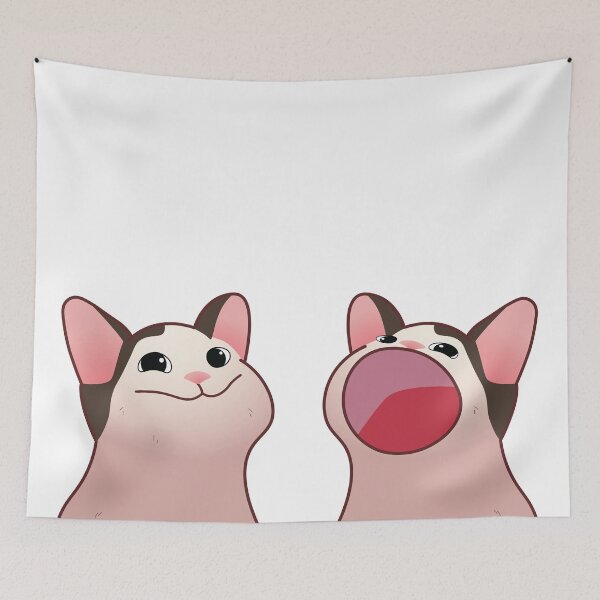 Item preview, Popping Cat Meme designed and sold by Marvel Rivals Art.