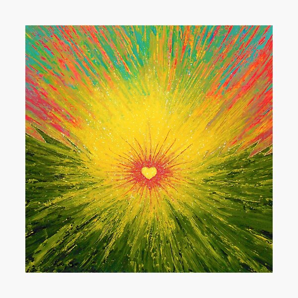 BURSTING WITH LOVE - Fun Art Design - scroll down Photographic Print