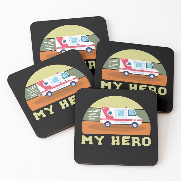 Aperçu de l'œuvre Ambulance vintage mon héros paramédic créée et vendue par Life Shop.