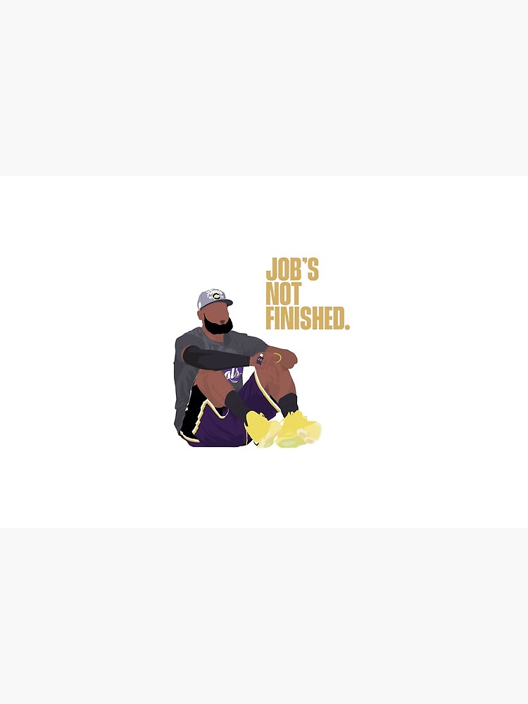 Disover Jobs not Finished LA Lakers LeBron James and Kobe Bryant Bath Mat