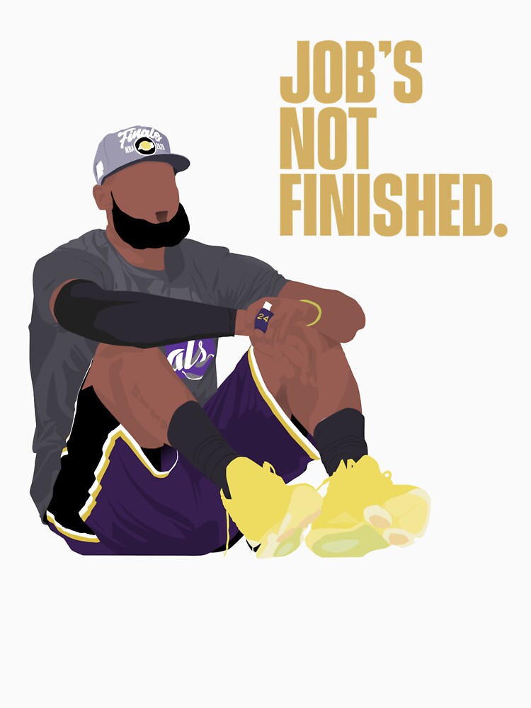 Jobs not Finished LA Lakers LeBron James and Kobe Bryant Essential T-Shirt  for Sale by Nicholasj26