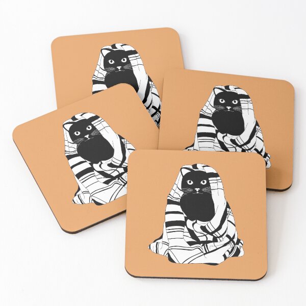 Item preview, Black Cat In A Blanket designed and sold by Simone Muller.