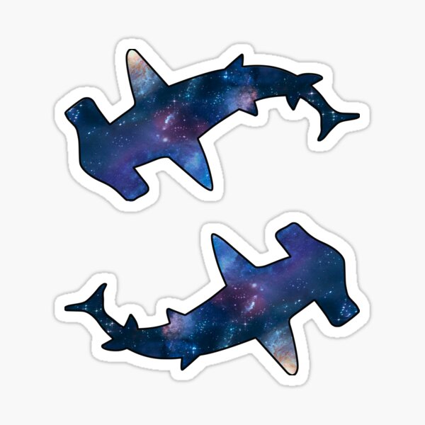 Vista previa del artículo con la obra «Paquete Nebula Hammerhead Shark», diseñado y vendido por Hedda Young.