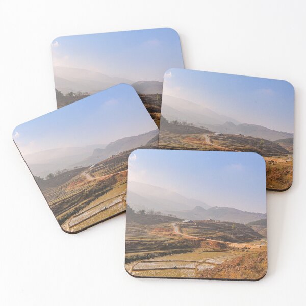 Item preview, Sun rise over a river valley and rice paddy in Sapa, Vietnam designed and sold by SnapTPhotograph.
