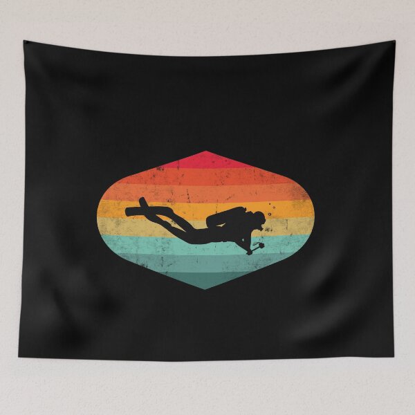 Item preview, Scuba Diving Vintage Retro Sunset Scuba Divers Graphic designed and sold by wdyoungblood.